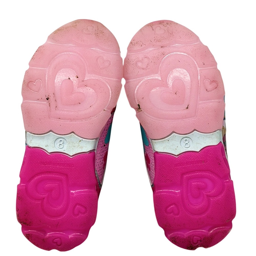 Paw Patrol Kids Pink Skye Everest Glitter Light Up Sneakers Shoes Size 8 US - Picture 5 of 9